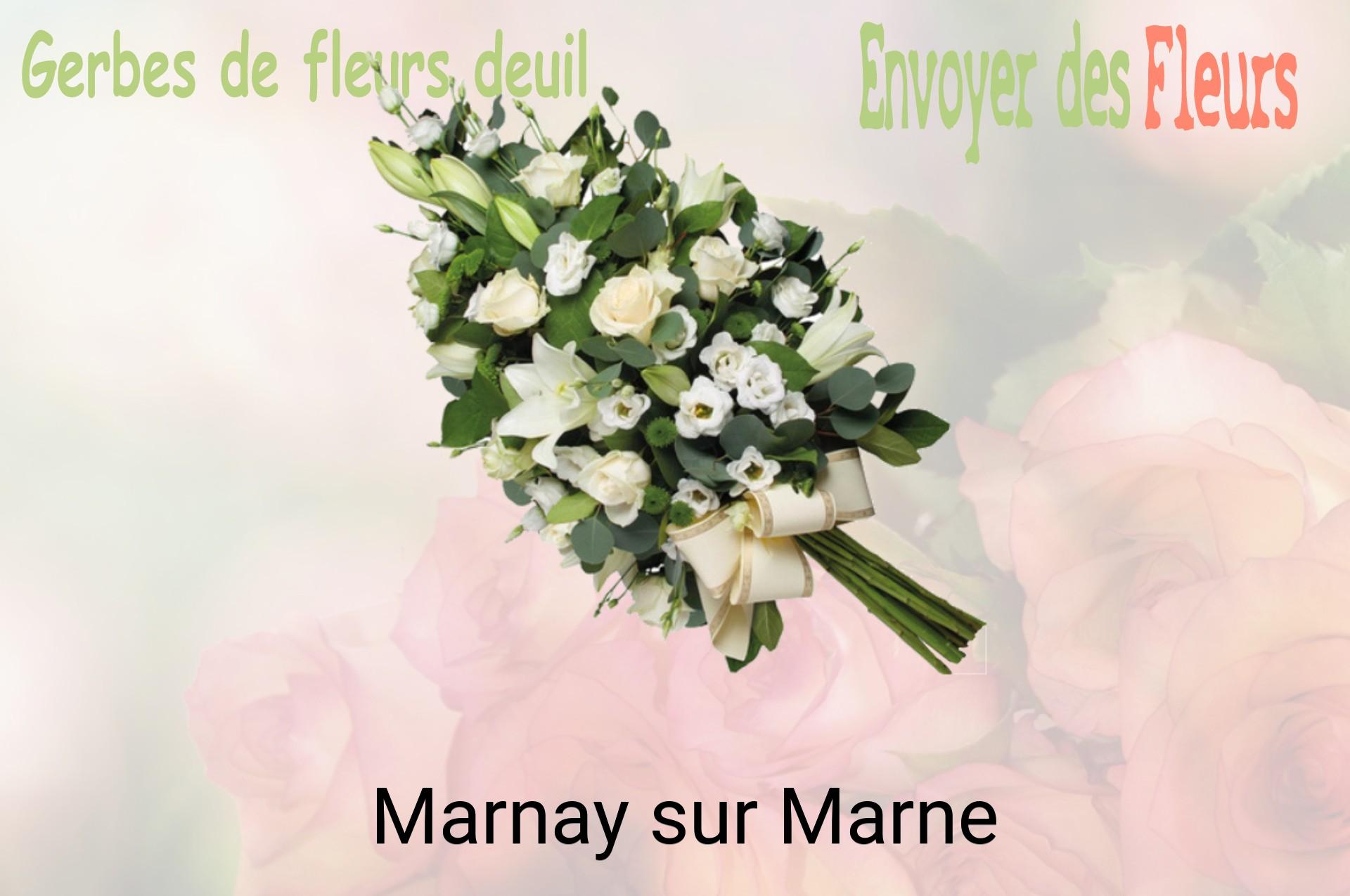 Gerbe de fleurs de deuil livrée à Marnay-sur-Marne
